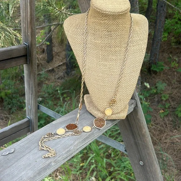 Sarah Coventry 70’s Taste of Honey Gold and Amber Necklace - Picture 7 of 7